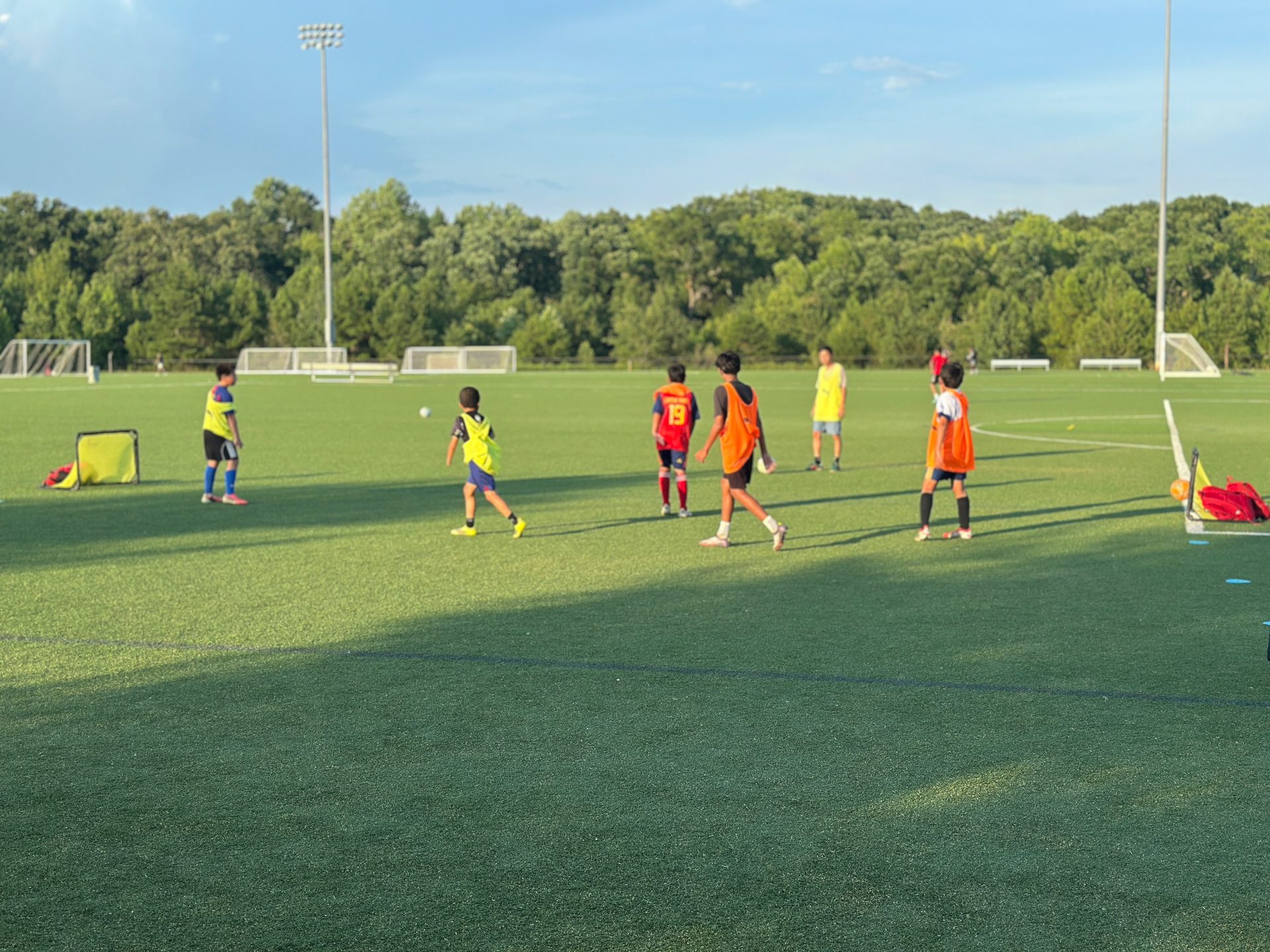 KairoLink youth players during a Charlotte training session
