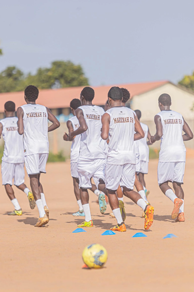 Marenah FA training run