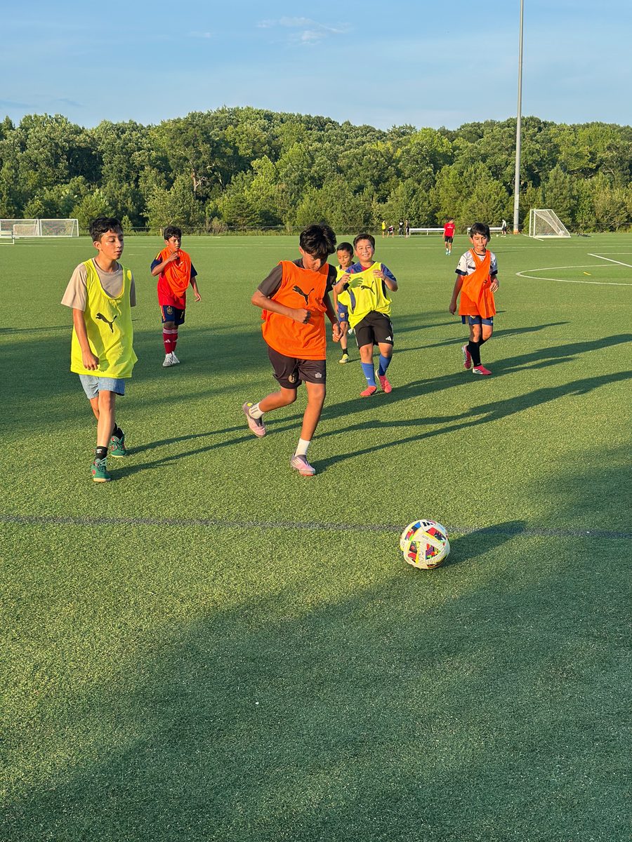 Youth scrimmage on turf